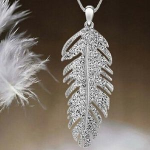 Necklace - Feather Fantasies Silver and White